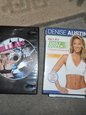 Jillian Michaels Killer Arms and Back DVD AND Denise Austin Daily Dozen DVD